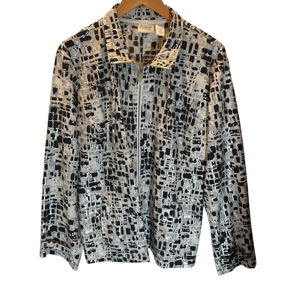 Zenergy by Chico's Monochrome Women's Blazer